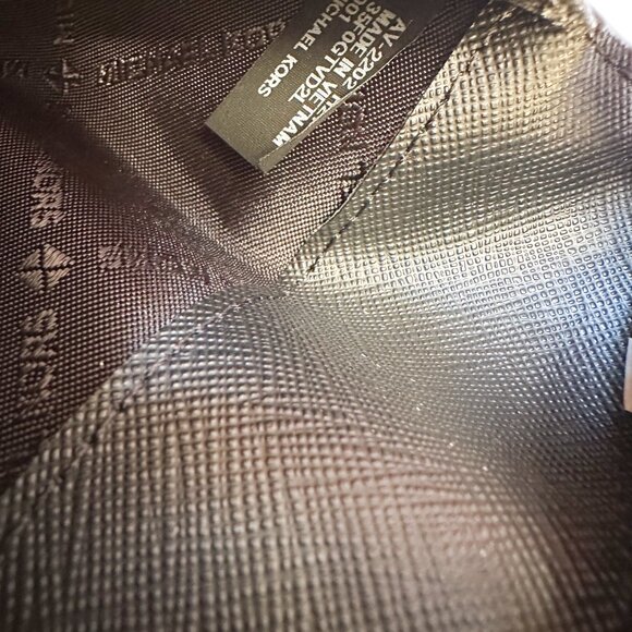 Michael Kors Jet Set Travel Small Bifold Card Case Wallet Black - Picture 10 of 11